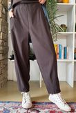 Bengaline Carrot Leg Trouser Coffee Bean